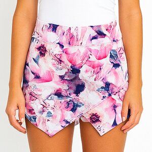 Floral Pink Purple Envelope  Skort Barbie Pink Barbiecore b18